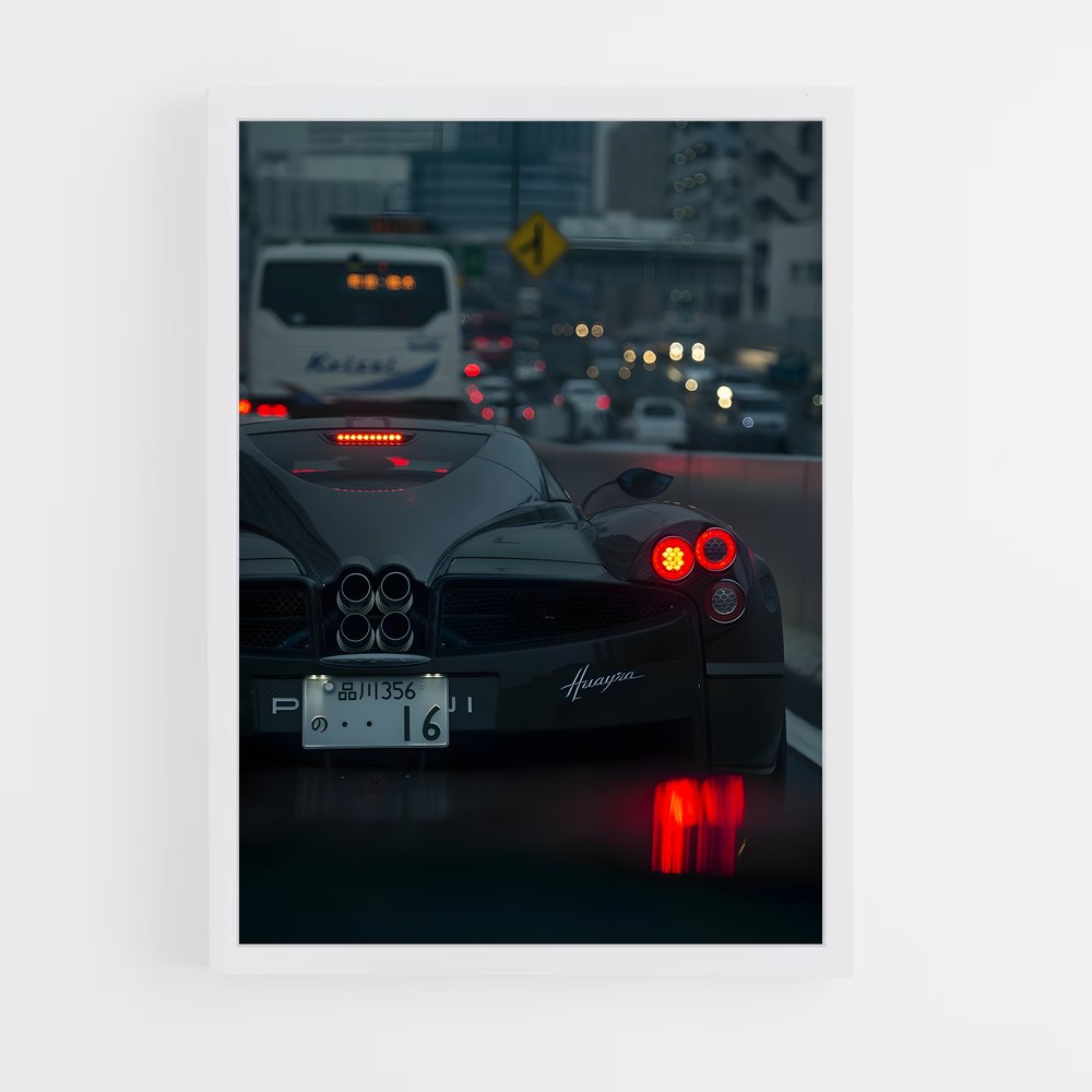 Poster Nuit Éclairante – affiche Koenigsegg (vue 3)